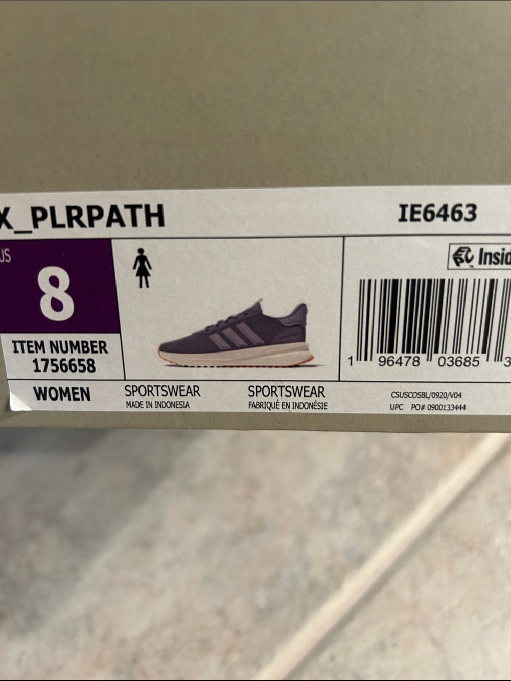 adidas Women's Mauve Sportswear Sneakers with Cream Midsole